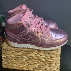 Metallic Pink Jordan 1s